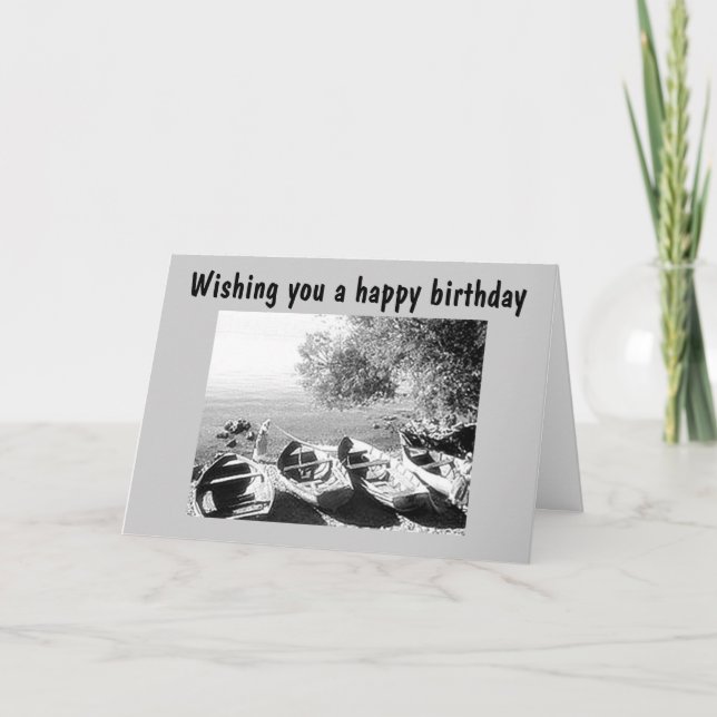BIRTHDAY CARD FOR THE CANOE ENTHUSIAST (Front)
