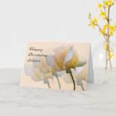 Birthday Card for your Sister with Yellow Roses (Yellow Flower)