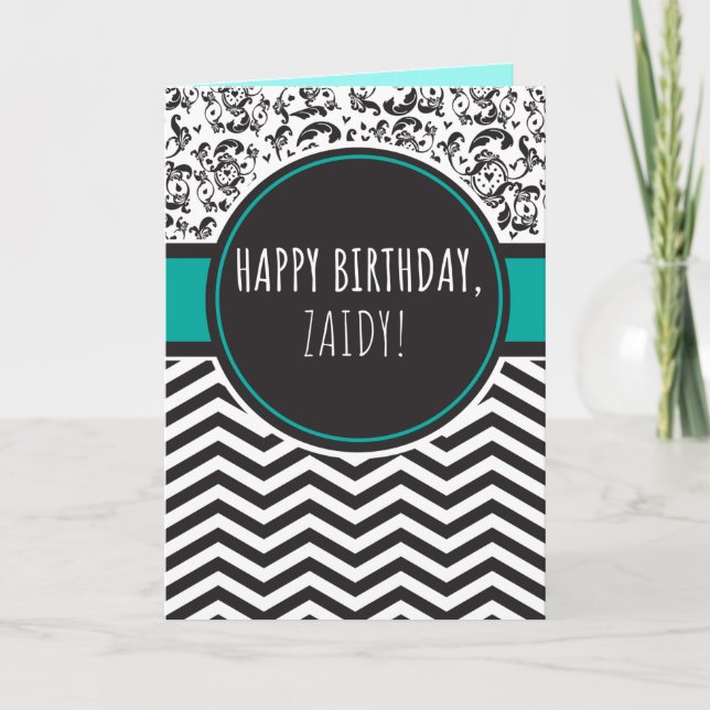Birthday Card for Zaidy (Front)