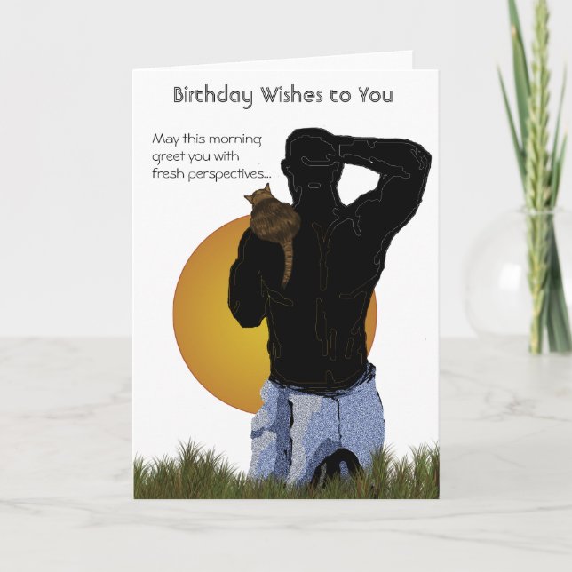 Birthday Card: Fresh Outlook Card (Front)