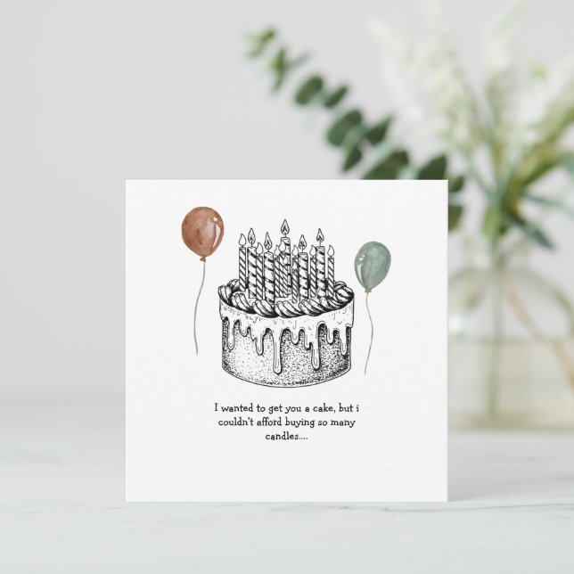 Birthday Card Funny birthday card For Grandpa, Dad (Standing Front)