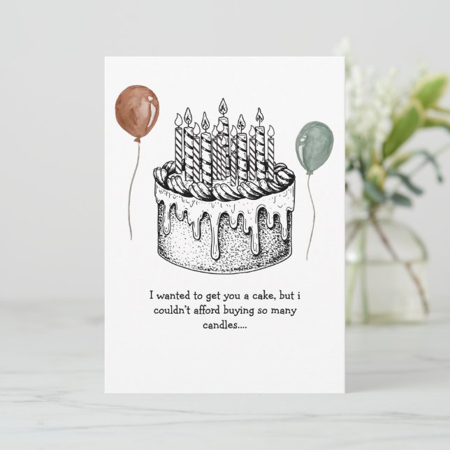 Birthday Card Funny birthday card For Grandpa, Dad (Standing Front)