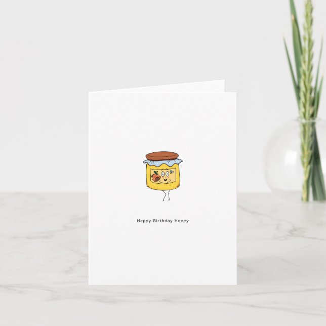 Birthday card, Happy Birthday Honey, card (Front)