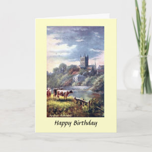 Birthday Card - Hereford Cathedral