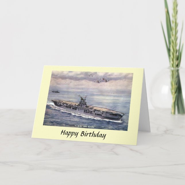 Birthday Card - HMS Ark Royal (Front)