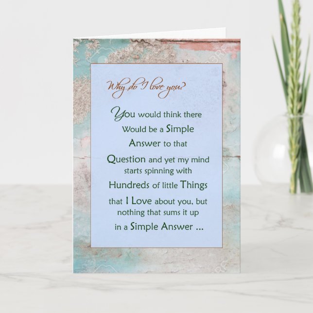 Birthday card, husband,wife,lover, greeting cards (Front)