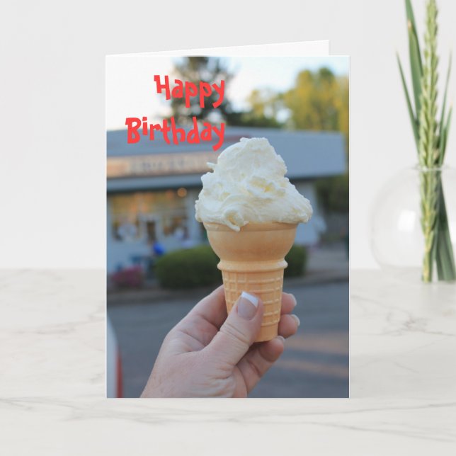 Birthday Card Ice Cream (Front)