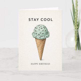birthday card ice cream