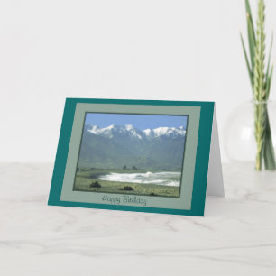 Birthday Card - Kaikoura Oceanside, New Zealand