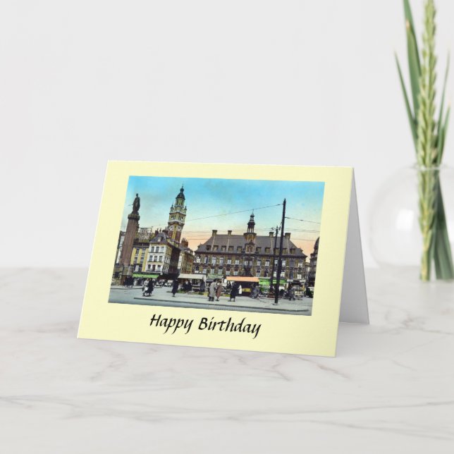 Birthday Card - Lille, France (Front)