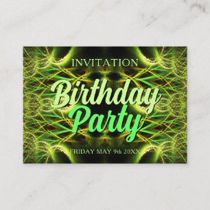 Birthday Card mini Invite Card