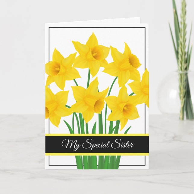 Birthday Card-My Special Sister Card (Front)
