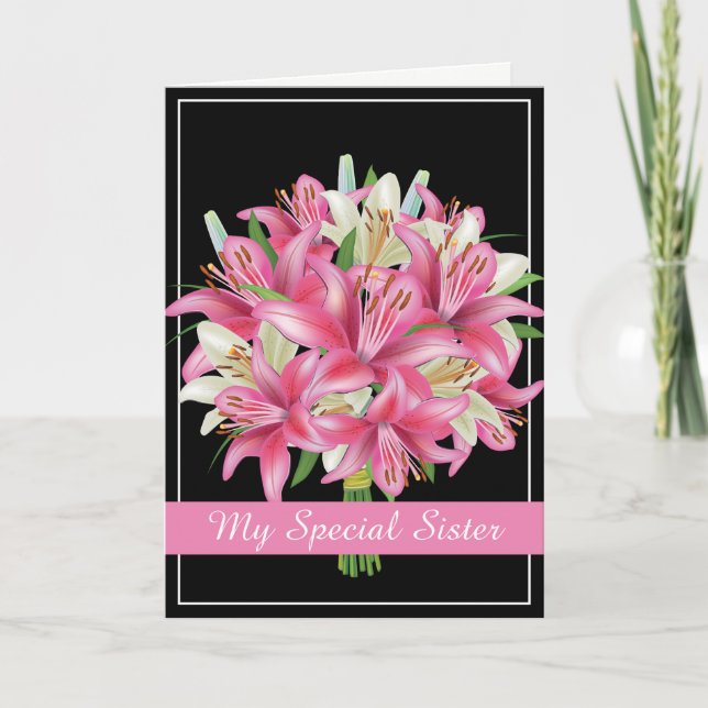 Birthday Card-My Special Sister Card (Front)