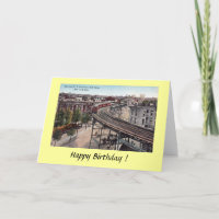 Birthday Card - New York City Elevated RR