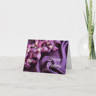 Birthday Card -Orchids