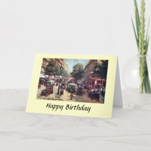 Birthday Card - Paris, Blvd Monmartre