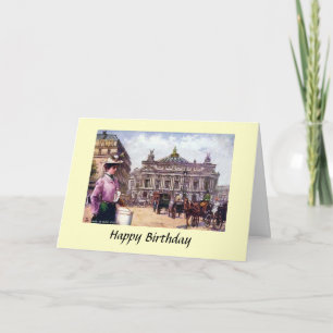 Birthday Card - Paris, the Opera