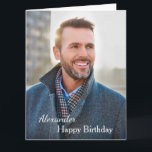 Birthday Card Photo Big Custom<br><div class="desc">Birthday Card Photo Big Custom is a card that you can recreate for yourself. Leave or Replace the Photograph with yours on the cover and replace the words on the cover and inside with yours. Enjoy.</div>