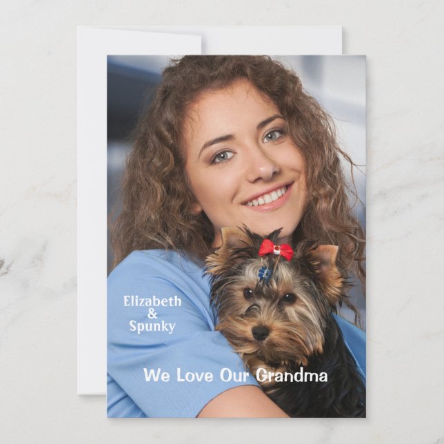 Birthday Card Photo Custom Card (Front)