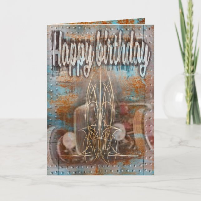 Birthday card rat rod (Front)
