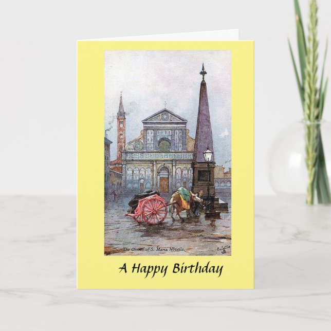 Birthday Card - Santa Maria Novella, Firenze (Front)