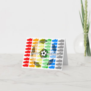 Birthday Card Soccer Shoe White