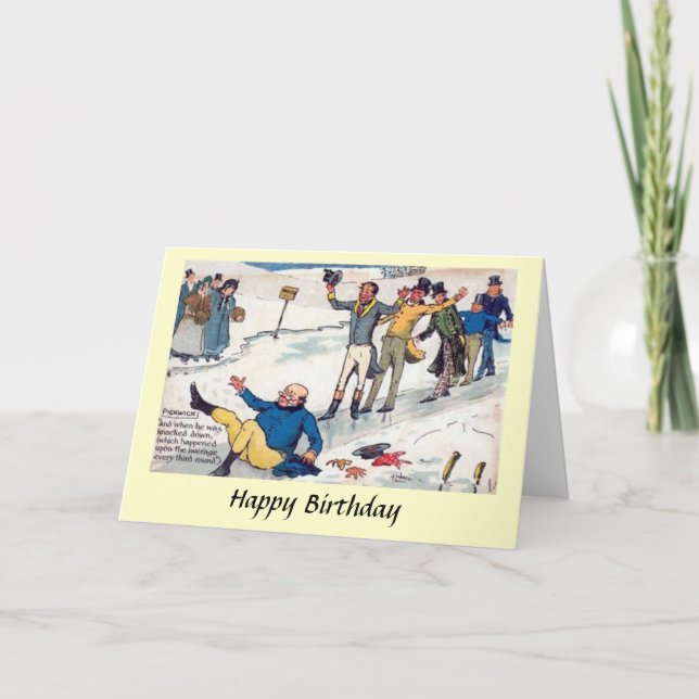 Birthday Card - The Pickwick Papers - Dickens (Front)