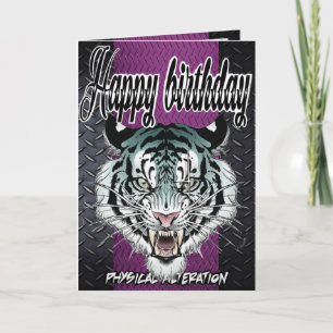 Birthday card tiger