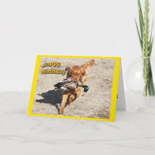 Birthday card with a Dog (Front)