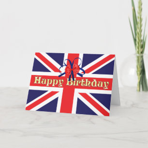 Birthday card with a Union Jack