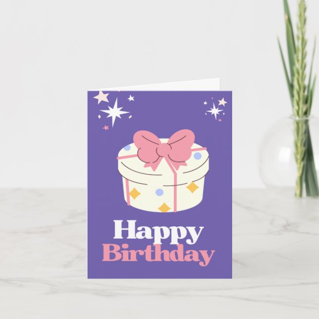 Birthday Card with Balloons & Candles (Front)