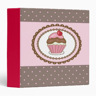 Birthday card with cupcake binder