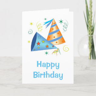 Birthday Card With Hats
