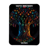Birthday Card with Tree in full colour Invitation
