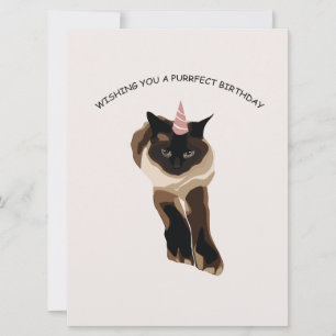 Birthday cat card