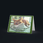 Birthday Cat Naps  Card<br><div class="desc">How old do you have to be to be old enough for cat naps? If you have to ask,  you're not old enough. Funny card for all the people in your life who are getting older.</div>