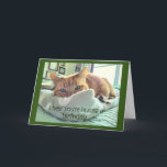 Birthday Cat Naps  Card<br><div class="desc">How old do you have to be to be old enough for cat naps? If you have to ask,  you're not old enough. Funny card for all the people in your life who are getting older.</div>