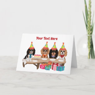 Birthday Cavalier King Charles Spaniel   Card