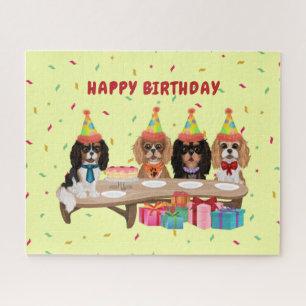 Birthday Cavalier King Charles Spaniel Jigsaw Puzzle