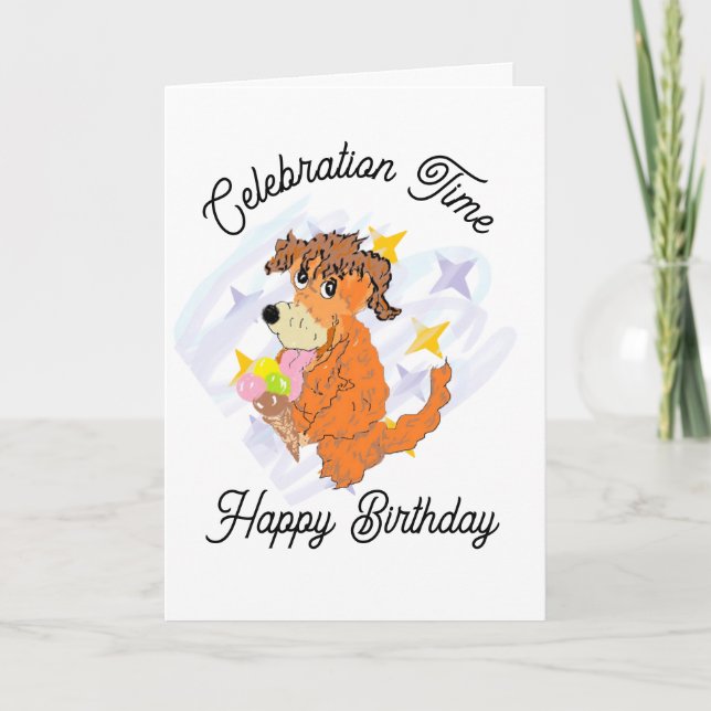Birthday : Celebrate Time Card (Front)