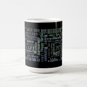 Birthday Celebration! Cool Custom NAME and AGE Coffee Mug