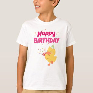 BIRTHDAY Celebration Cute Kawaii Chick Baby Chicke T-Shirt