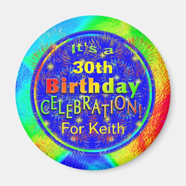 Birthday Celebration Magnets (Front)