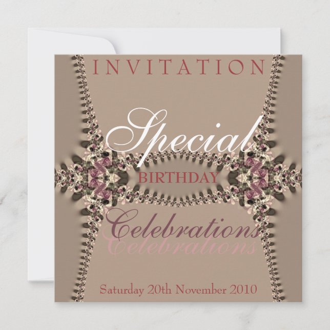 Birthday Celebrations Invitation (Front)
