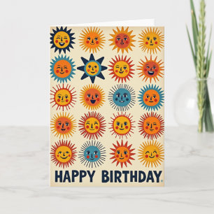 Birthday Celestial Sun Card