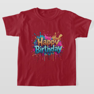Birthday Cheer – Colourful Happy Birthday T-Shirts
