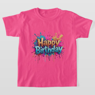 Birthday Cheer – Colourful Happy Birthday T-Shirts
