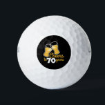 Birthday Cheers to 70 Years Happy Birthday Beer Golf Balls<br><div class="desc">This is is a great gift idea for 70 years old who loves beer on birthday,  Christmas,  New Year and holidays. For your wife,  your husband,  your mothers,  your dads,  your sisters,  your brother.</div>