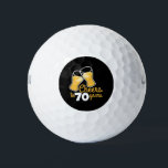 Birthday Cheers to 70 Years Happy Birthday Beer Golf Balls<br><div class="desc">This is is a great gift idea for 70 years old who loves beer on birthday,  Christmas,  New Year and holidays. For your wife,  your husband,  your mothers,  your dads,  your sisters,  your brother.</div>