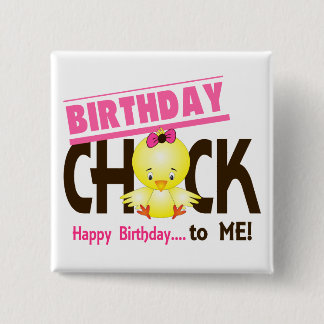 Birthday Chick 1 2 Inch Square Button